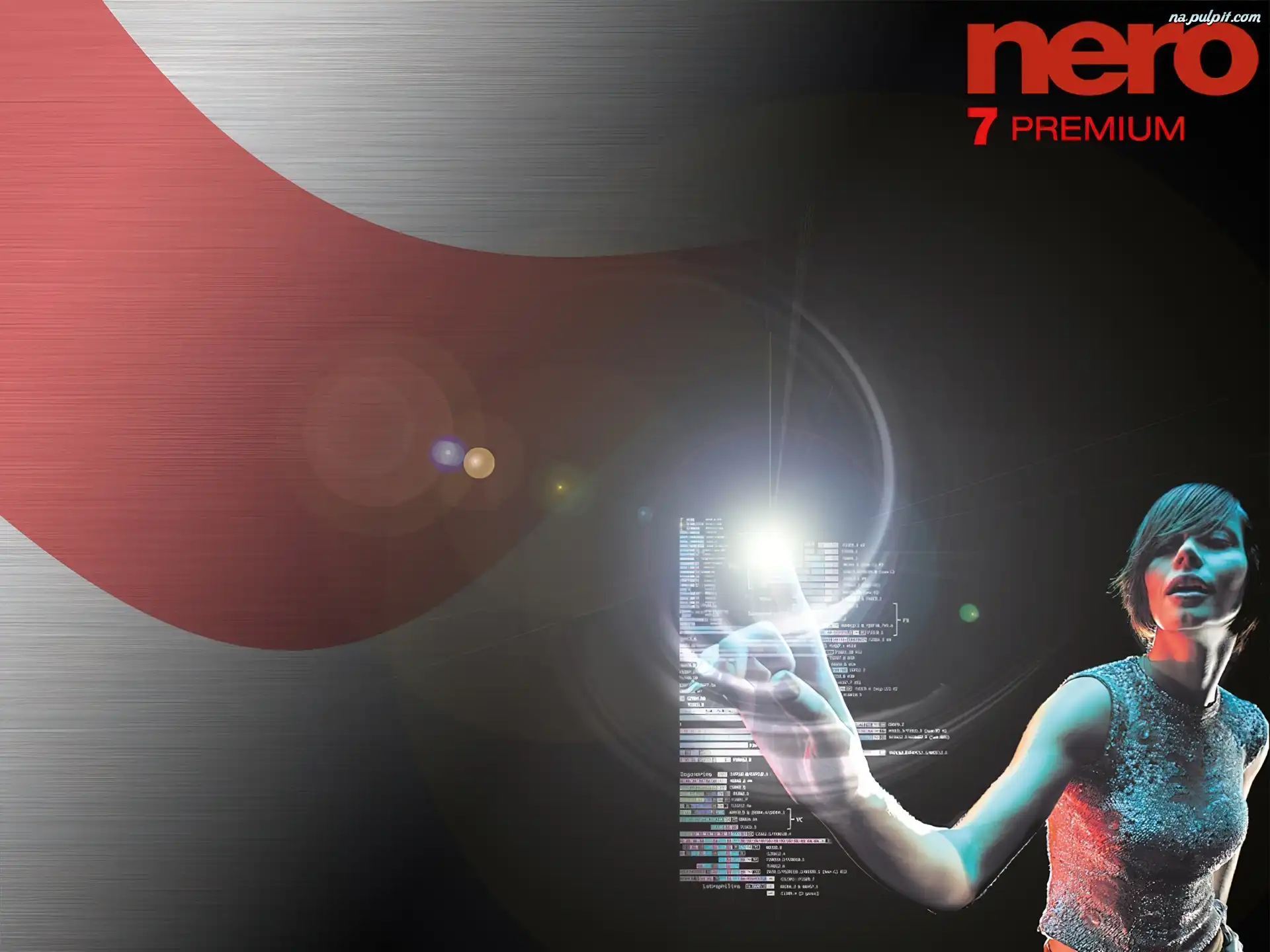 program, grafika, kobieta, Nero, ¶wiat³o